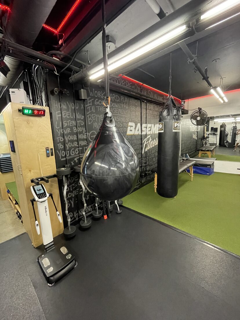 Basement outlet boxing gym